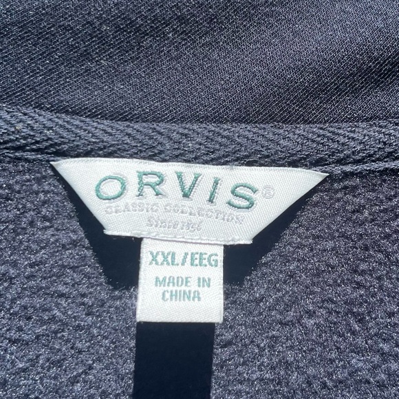 Orvis black v-neck long sleeve sweatshirt size XXL - Picture 3 of 16